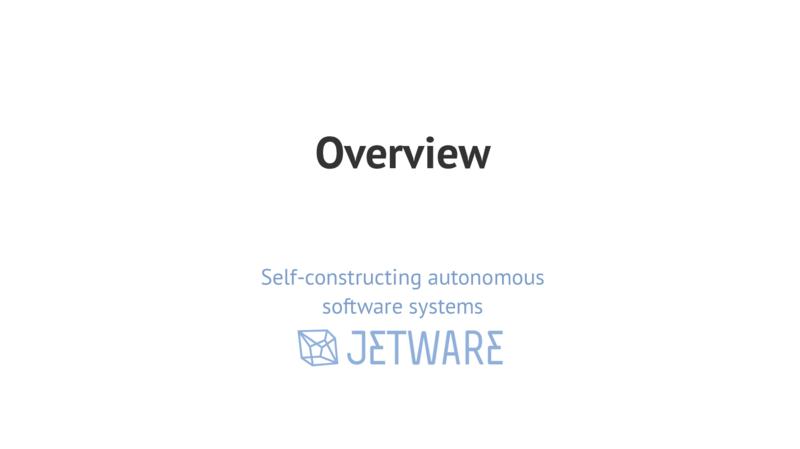 Overview Self-software systemsonomous